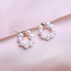 KNIKOO Øredobber for kvinner Mote Naturlige ferskvannsperle øredobber Smykker for bryllupsfest Gaver