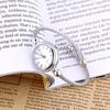 Analog Round Quartz Bracelet Watch with Alloy Roman White 4 Colors Women's Strap, Plate,