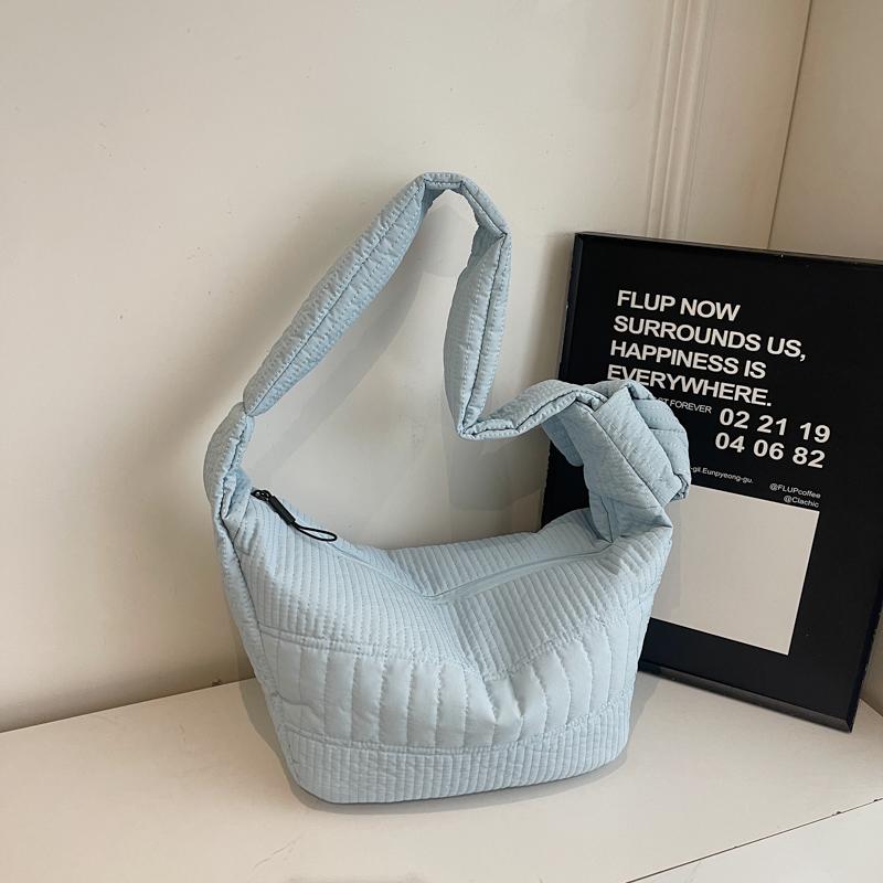 Pleated Hobo Bag Women's Large Capacity Lightweight Commuter Shoulder Bag Crossbody Bag
