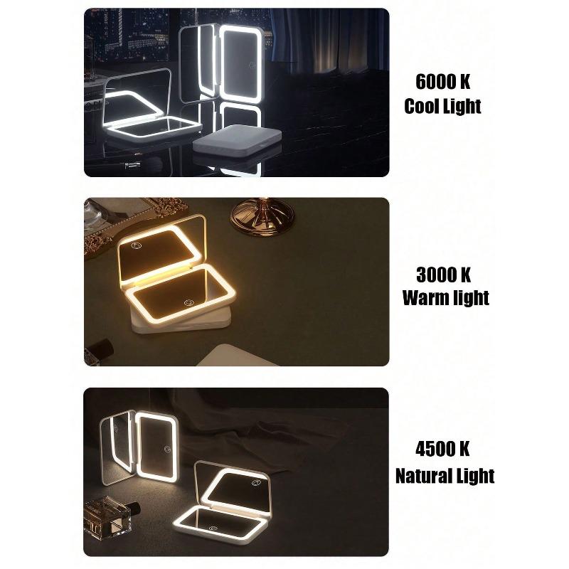 LED Makeup Mirror ,Makeup Mirror With Lights,Portable Mini Vanity Mirror ,LED Lighted Travel Compact Makeup Mirror,Pocket Mirror With Lights