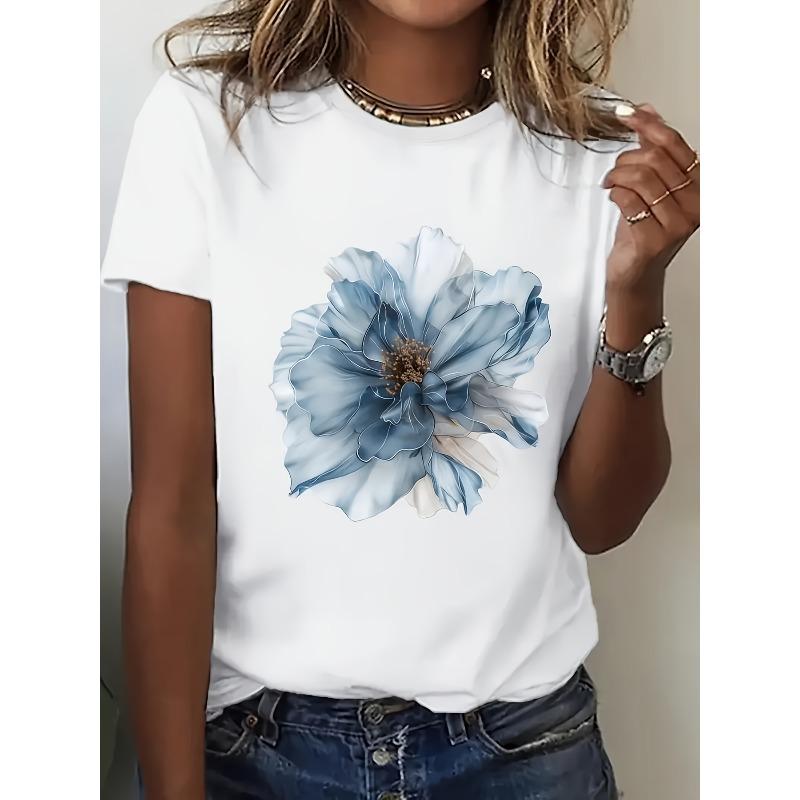 Europäische Größe Damen Kurzarm-T-Shirt