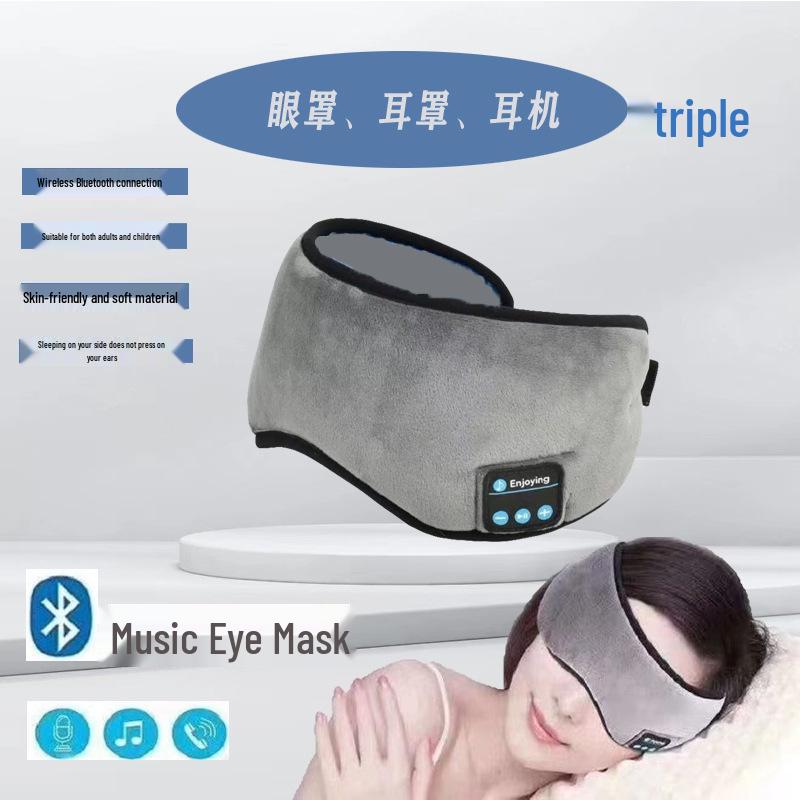 Bluetooth Music Eye Mask with Wireless Headphones: Soundproof and Light-Blocking for Sleeping or Studying