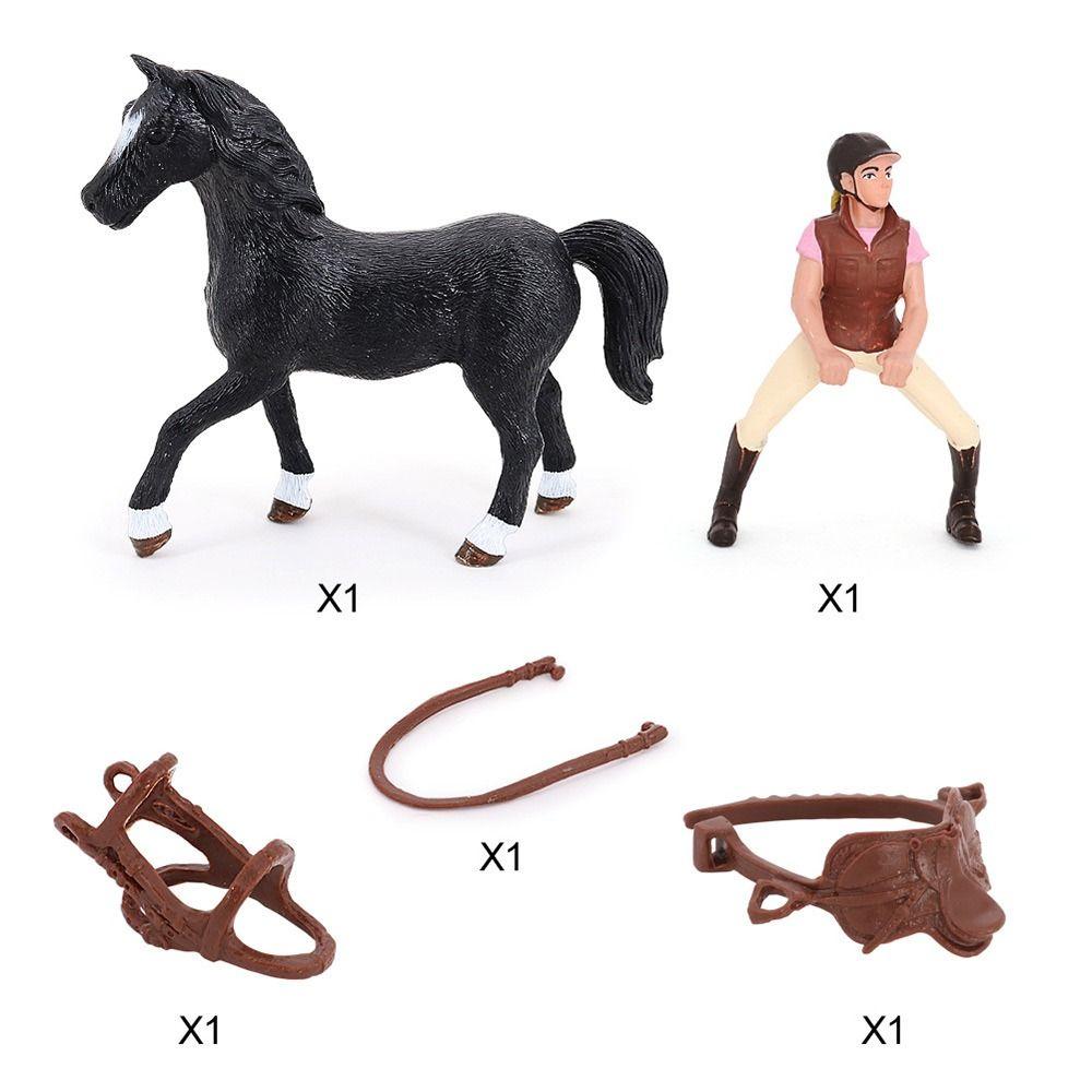 Kunststoff Lebensechtes Pferdemodell DIY Simulation Reitsportfigur Universal