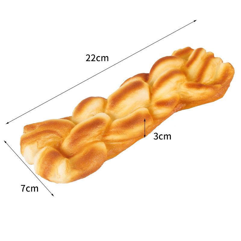 Umělý chléb Dort Toast Měkký PU Model bagety Potravina Falešný chléb Simulační ozdoby Pekárna Dekor Fotografie Rekvizity