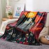 Cats  Print Flannel Blanket, High Quality Comfortable for All Seasons, Home Decor, Warmth and Comfort