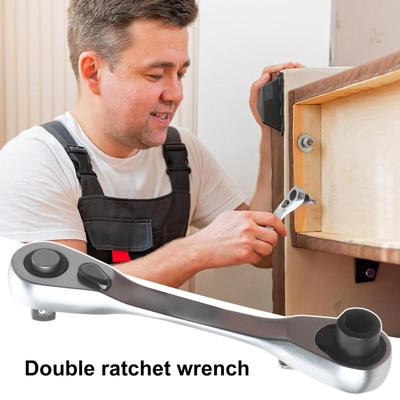 1/4 Zoll Antrieb Ratsche Doppelseitig Kleine Bit Ratsche Schraubenschlüssel Abgewinkelter Schraubendreher Verlängerungs Bit Halter Praktisches Zubehör Werkzeug