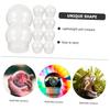 HAKIDZEL Water Clear Snow Globes with Screw Perfect for DIY Snowball Kits 10-Pack Balls, Caps, Kids'