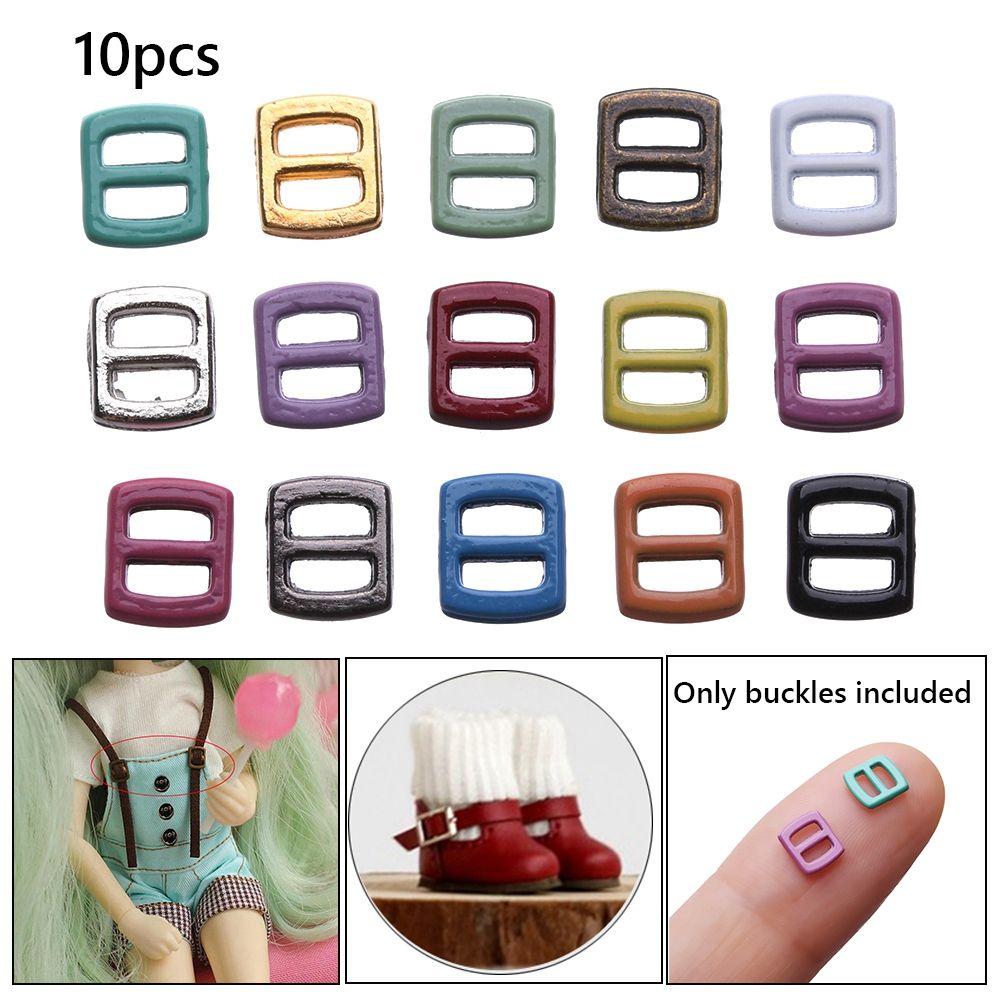 

5*6mm Stuffed Toys Doll Bags Accessories Tri-glide Buckle Belt Buttons Diy Dolls Buckles