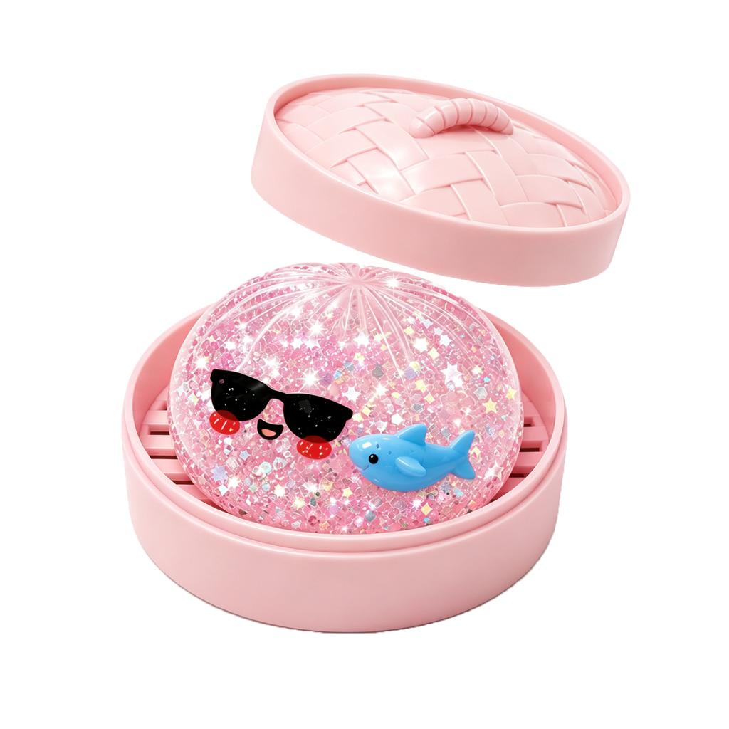 Toy with Steamer Basket Glitter Version 8cm 8.5cm