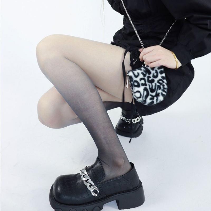 Summer Slim Fit Footed Thin Pantyhose Women Contrast Color Lolita Stockings Amp Hosiery Gradient Colour Sexy Stylish Cute Tights