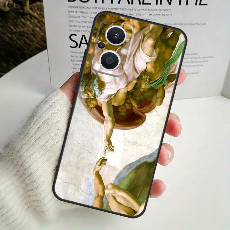 

Кейс для телефона OPPO Reno 12F 13F 14F 10 11 12 13 14 Pro 8T 7 8 Lite OPPO Find X6 X5 X8 X9 Pro с рисунком в стиле Ренессанса OPPO Reno12 Pro