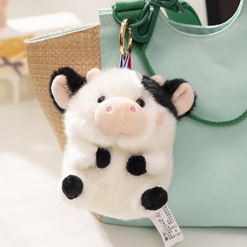 Cute Cartoon Panda Plush Toy Pendant Keychain Kawaii Stuffed Animals Keychain Novelty Backpack Decoration Accessories Gifts
