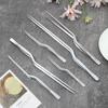 Kitchen Tongs Kitchen Utensils BBQ Tweezer Food Clip Kitchen Chief Tongs Stainless Steel Portable for Picnic Barbecue Cooking