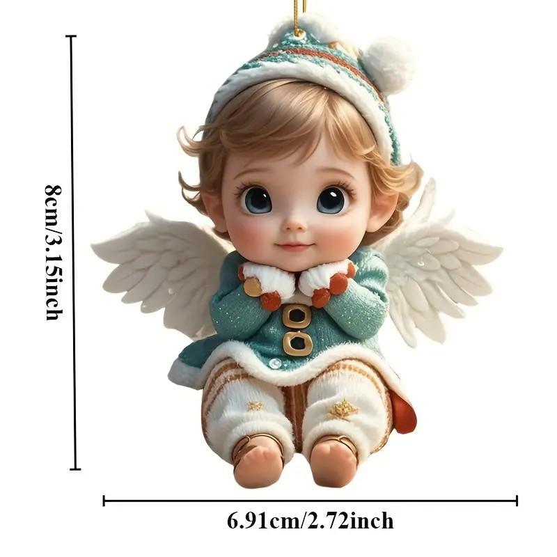 

Акриловий орнамент, натхненний ангелами 2D Фея Підвіска для автомобіля Брелоки Прикраси приладової панелі Аксесуари Рюкзак Гаманці Ялинкові прикраси M