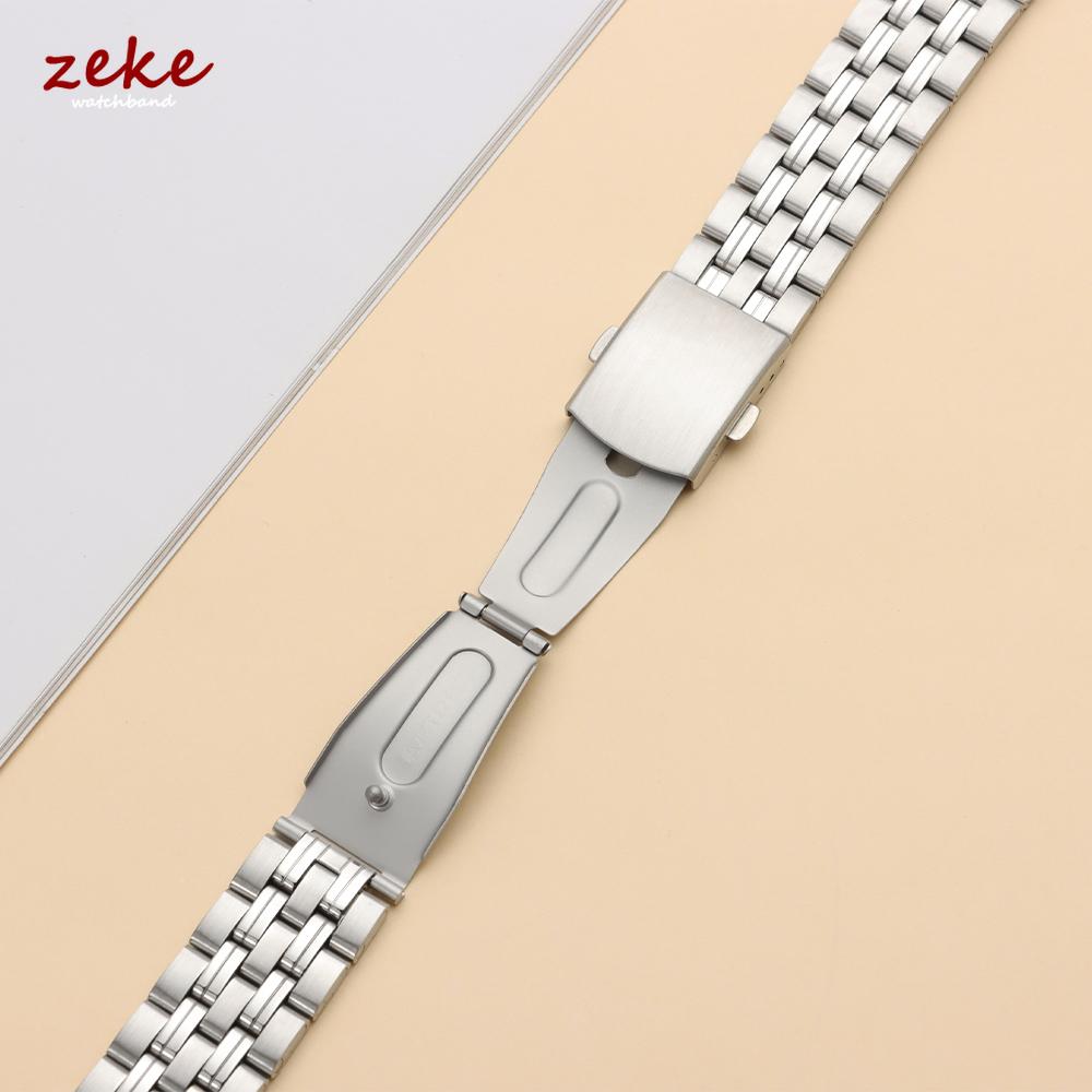 Silver Stainless Steel Watch Band Universal Strap Folding Safety Buckle for Women Bracelet Strap 20mm22mm Watch Belt Accessories