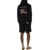 Burberry Casual Shorts Men's Black Cross Stitch EKD 81105581