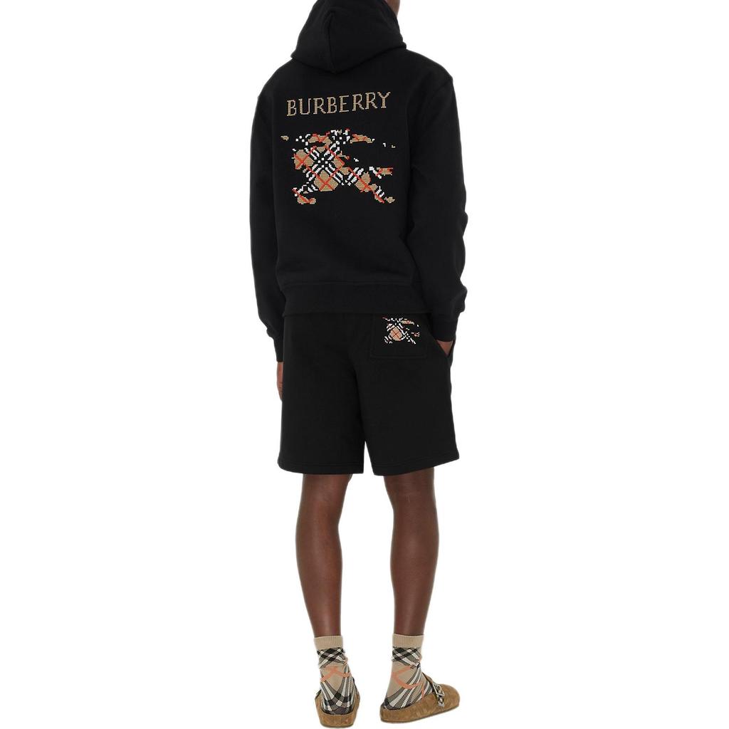 Burberry Casual Shorts Men's Black Cross Stitch EKD 81105581