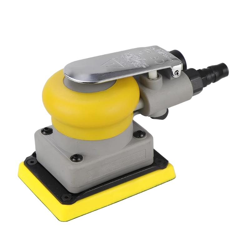 Heavy Duty Air Powered Square Sander Compatible for 75x100mm Sandpaper For Professional Surfaces Finishing Repair