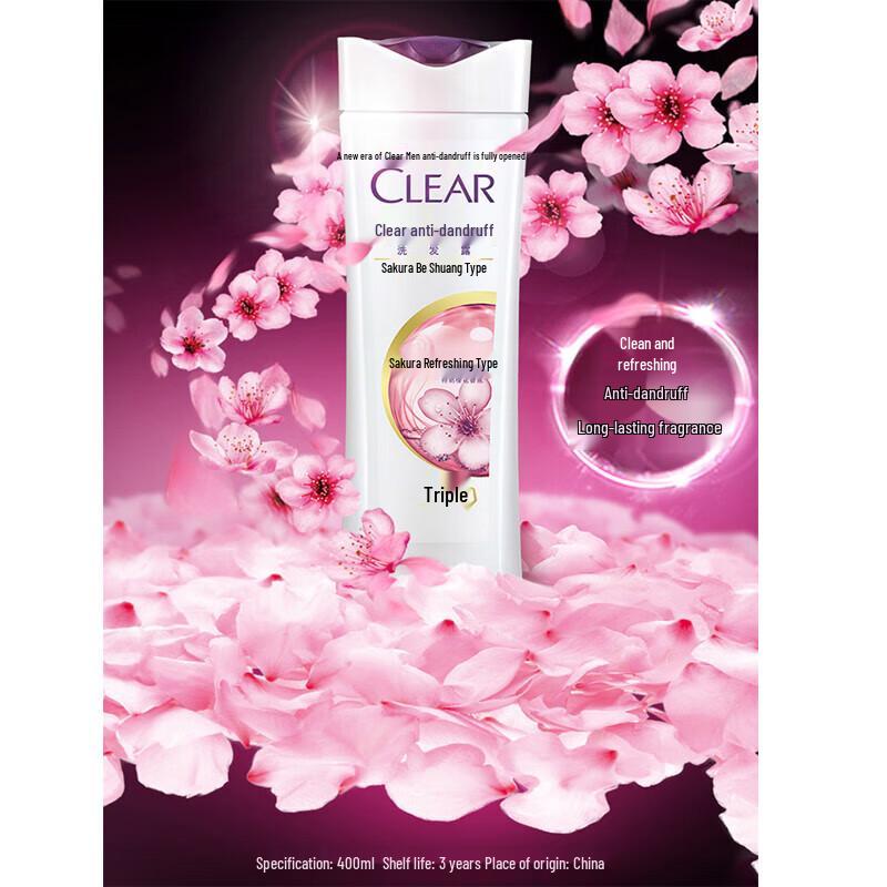 Clear Anti-Dandruff Cherry Blossom Shampoo