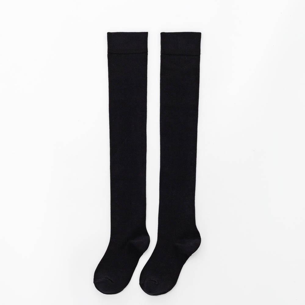 Solid-colored Long Socks, Solid-colored Pressure Knee-high Socks, Autumn and Winter Socks, Student Long Stockings, High-top Cotton Women's Socks