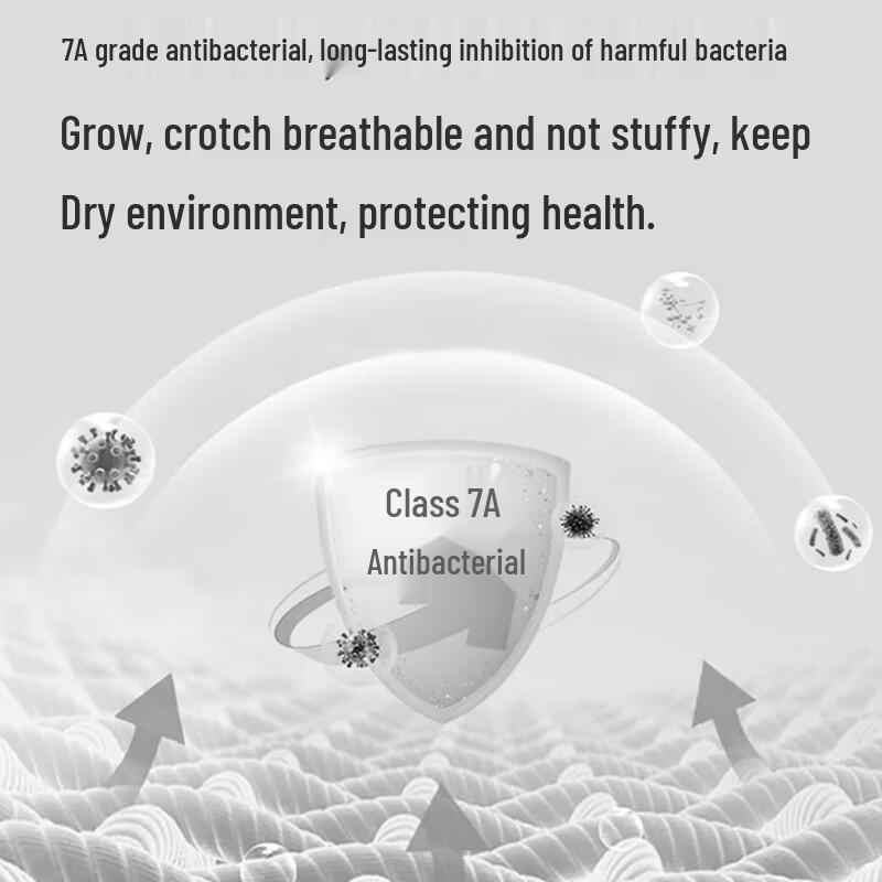 LANGSHA Men's 80S Pure Cotton Antibacterial Briefs