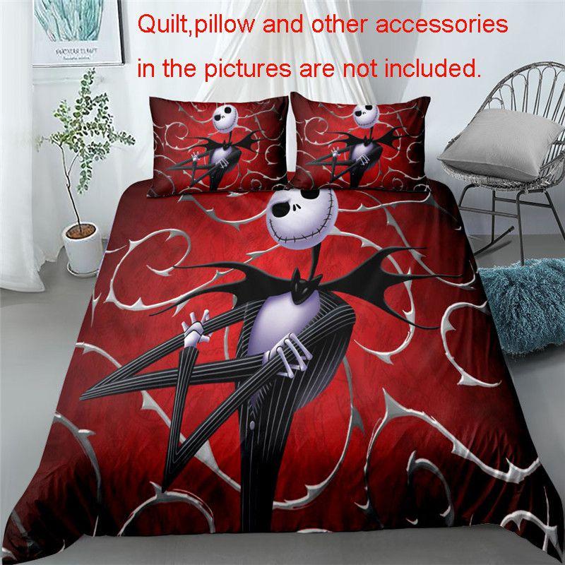 The Nightmare Before Christmas Bedding Set Duvet Cover Pillowcase Soft Material Us/eu Sizes