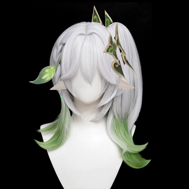 

7 размеров костюма и парика для косплея Нахиды из Genshin Impact для женщин Сумеру Малый Владыка Кусанали Бог Травы Нахида Наряд - Аниме - Стиль Костюм S