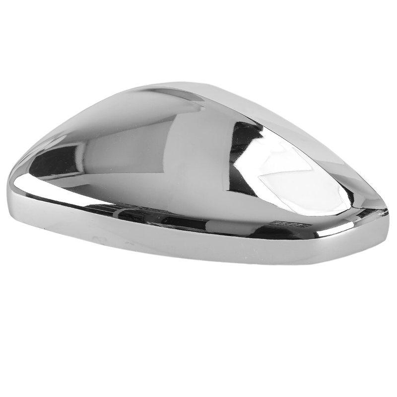 Car Left Side Rearview Mirror Cover Trim Cap Fit For Peugeot 208 2008 2012- Silver Chrome Plastic