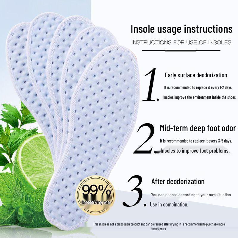 Herbal Sweat-Absorbing Unisex Sports Insole: Breathable, Comfortable, Anti-Slip