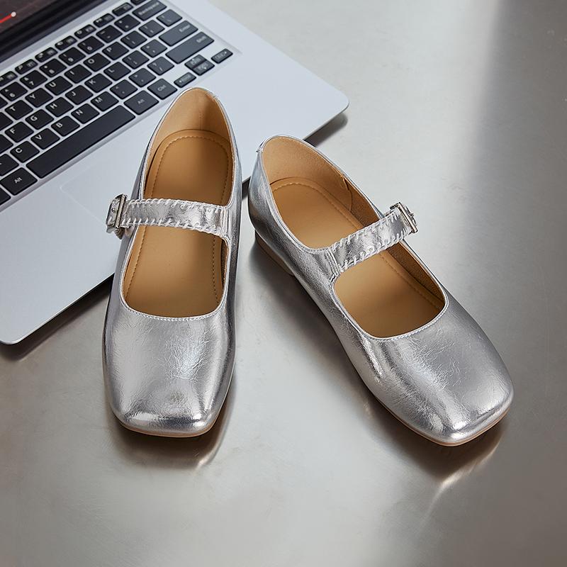 Fashion AIYUQI Mary Jane Shoes Women's Square Toe 2025 New Buckle Casual Fashion Shoes Women Commuter Women's Shoes