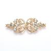 5 Pair Shiny Cheongsam Buckle Brooches Sweater Buttons Clothing Pins Crystal Cardigan Clip Cape Cloak Clasp