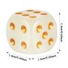 10pcs 16mm Glow in the Dark Dice Green Luminous D6 Dice with Gold Pips, Plastic Standard Size Game Dice Table Games Party Favors