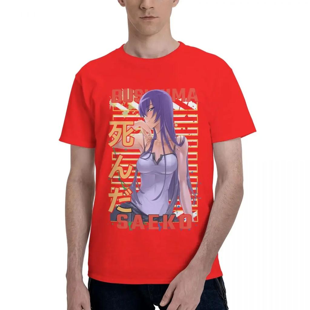 Highschool Of The Dead Saeko Anime 100 Cotton Casual Breathable Confortable Shirt Funny Ugus Tshirts Unisexs Tops