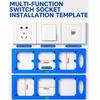 With Level 86 Switch Box Hole Punching Template Woodworking Panel Slotting Template  Woodworking