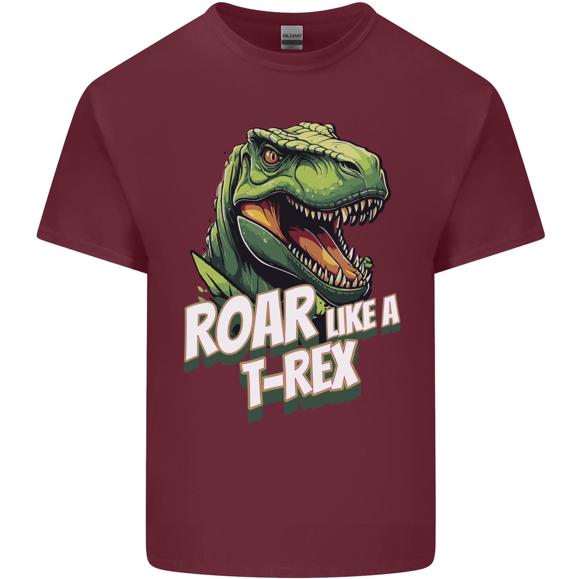 Roar Like a TRex Dinosaur Unisexs Light Cotton TShirt S