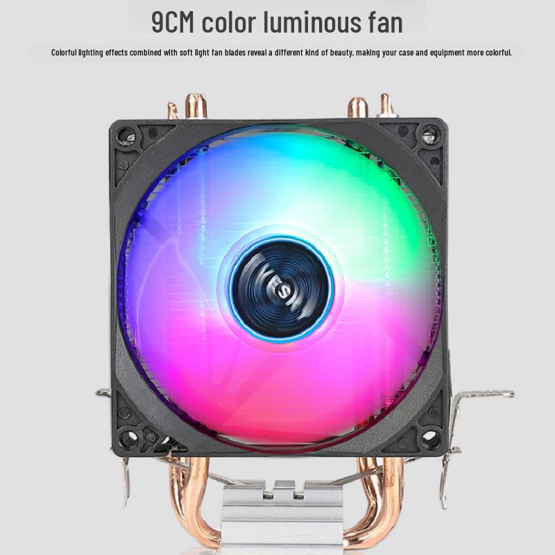 Frost Dual Heat Pipe Silent CPU Cooler with Luminous Fan for AMD & Intel 1151/1155/2011 Desktops
