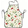 1pc Cherry Blossom Apron with Adjustable Waistband & Heart Print - Durable Easy-Clean Polyester Suitable for Cooking, Gardening, Orchard Picking, for 