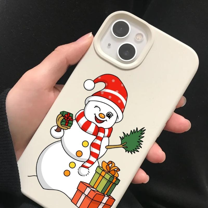 Festives Snowman Design PVC Puzzle Stickers Set Of 24 Removable Waterproof Tablet Skin Decals