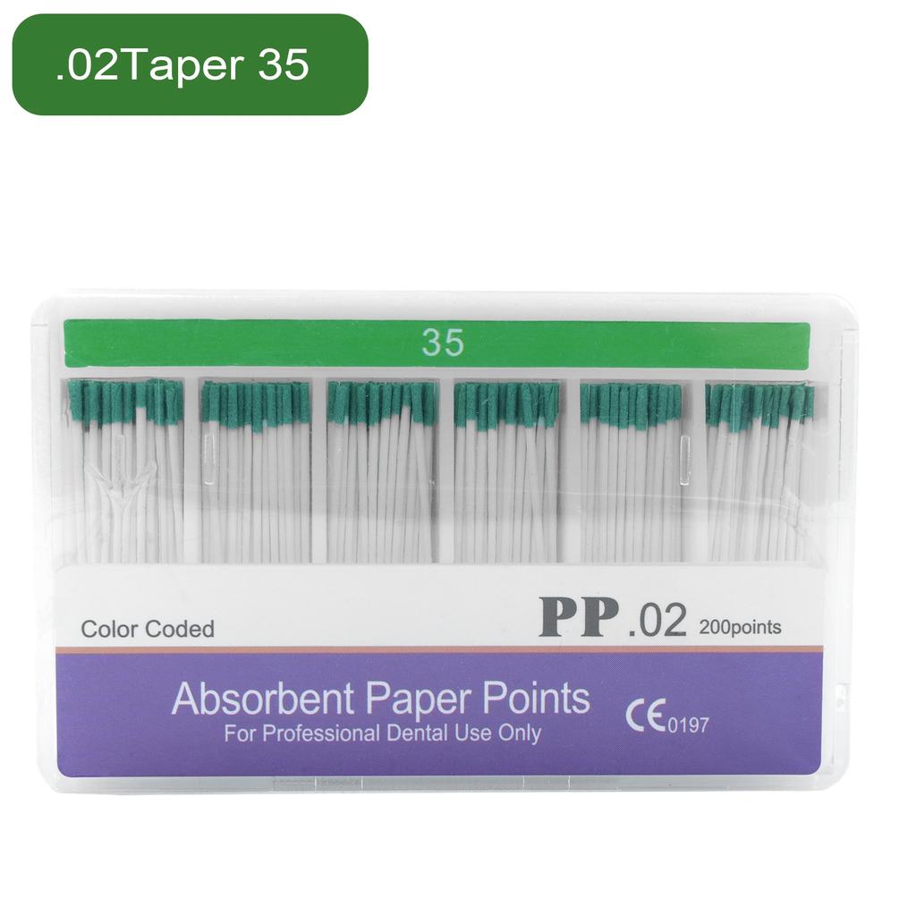 Dental Absorbent Paper Points Moisture Absorbing Paper Tips Taper 0.02 0.04 0.06 Endodontics Dental Clinics Consumables