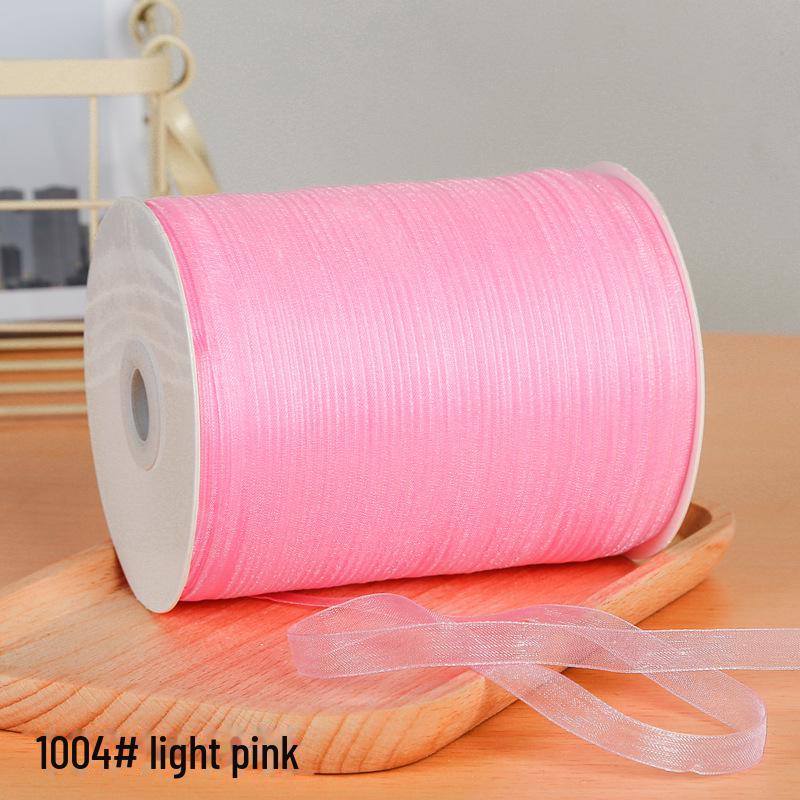 1cm Transparentes Schneegarnband für Haaraccessoires und Geschenktüten