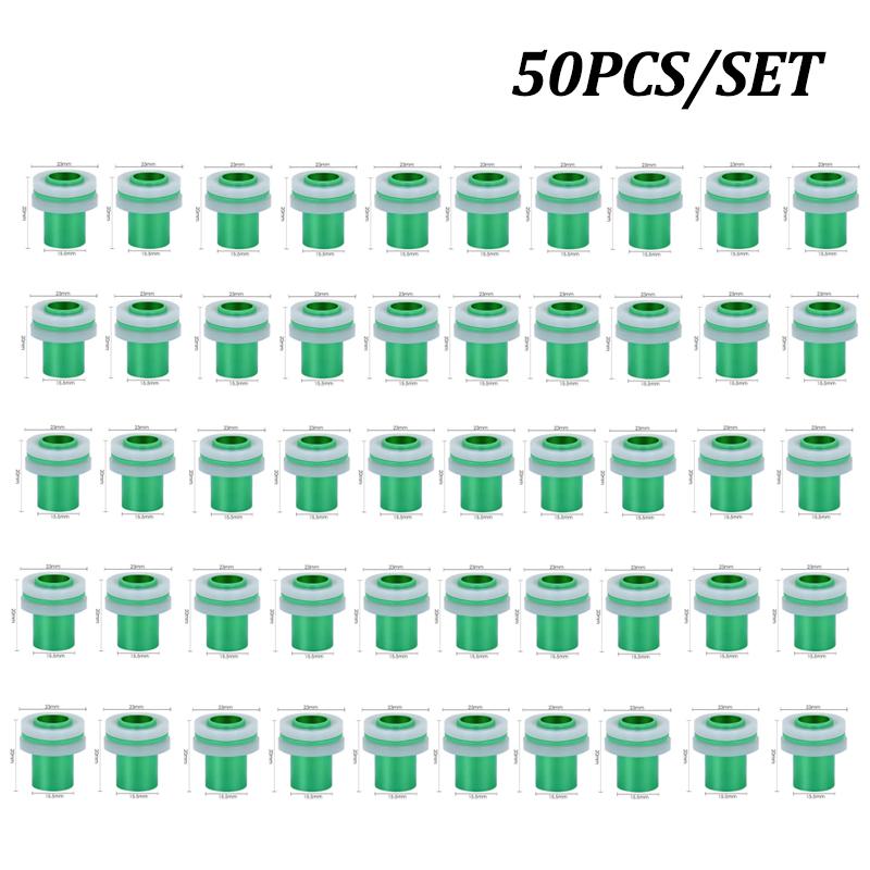 

50 ШТ. Прокладки для герметизации протечек крана Силиконовые шайбы Треугольные клапаны Резьбовые трубы Предотвращение капель Утечки Заглушки Защелки светло-зеленый