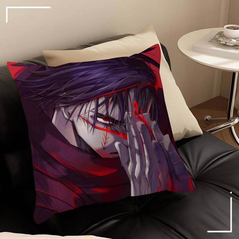Japonsko C-Choso Jujutsu Kaisen Anime Povlak na polštář kreslený Dárek Potah na polštář Ložnice Domov Pohovka Židle Sedadlo Dekorace povlak na polštář