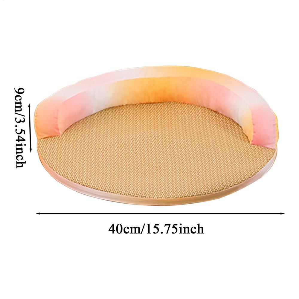 Dog Cooling Mat Washable Rattan Cooling Pad Pet Supplies For Puppy Senior House Bedroom Living Room Offices Backyards
