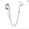 Stylish Wireless Earphones Titanium Steel Protective Chain Earrings for AirPods