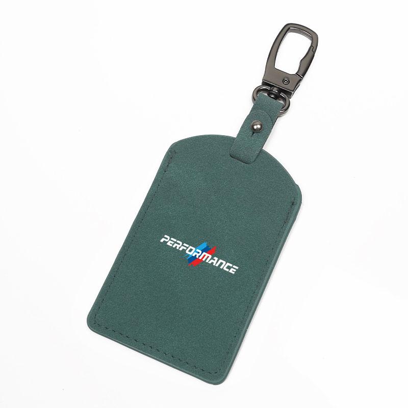 NVEQ9 Premium Leather Car Card Key Cover Protective Case For BMW Smart Card Key Accessories For BMW G80 G06 G07 G42 G14 G15 / Stickers