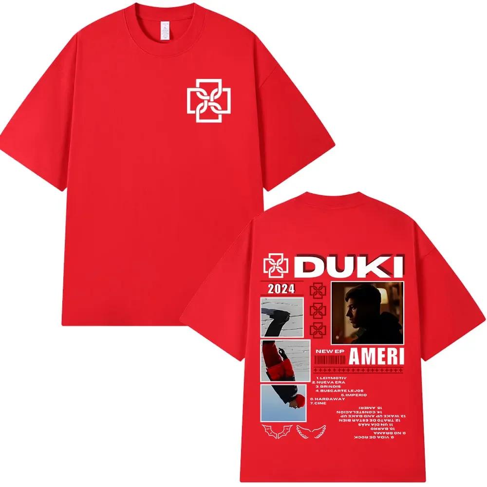 Rapper Duki Album Merch T-shirt Unisexs Women Clothing Cotton Oversized T-shirts Fashion Hip Hop Short Sleeve T Shirts Fans Gift