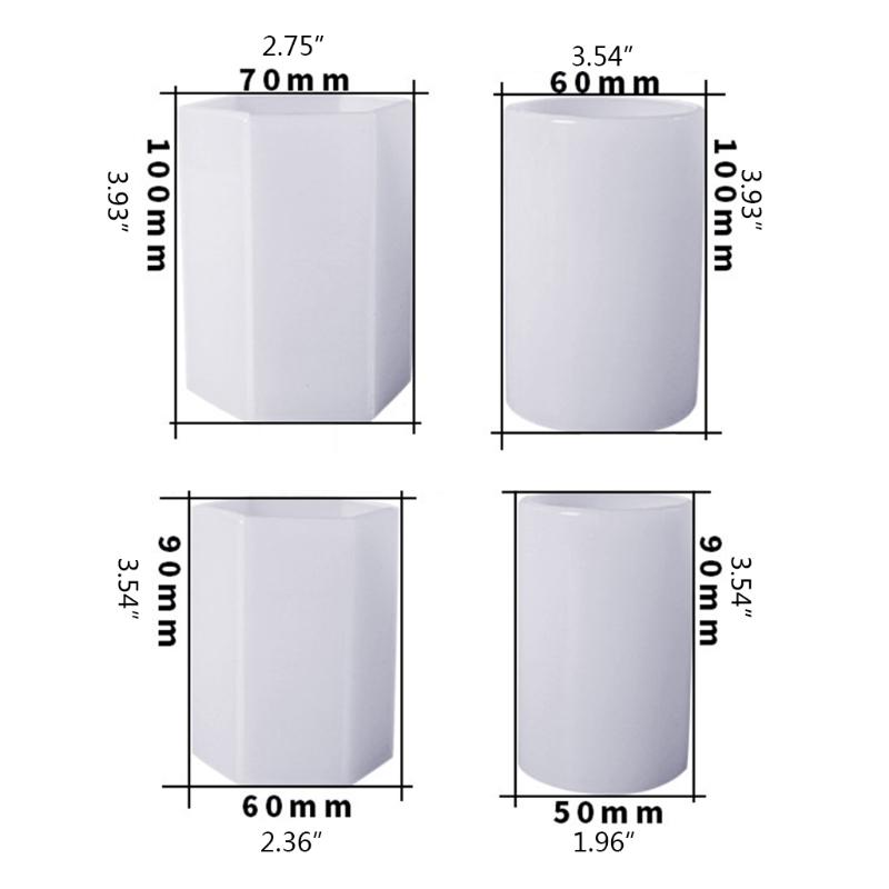 Six-sided Cylinder Decoration Silicone Mould DIY Crafts Candle Mold Cylinder Dried Flowers Ornaments UV Epoxy Resin Mold