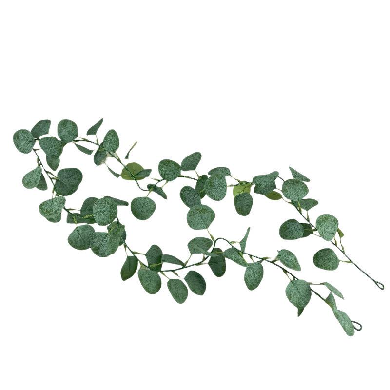 Artificial Simulation Green Plant Vine 72 Mesh Money Leaf Eucalyptus Leaf Home Decoration Simulation Eucalyptus Vine
