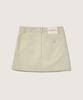 Plack Woman Cotton Tuck Mini Skirt Beige