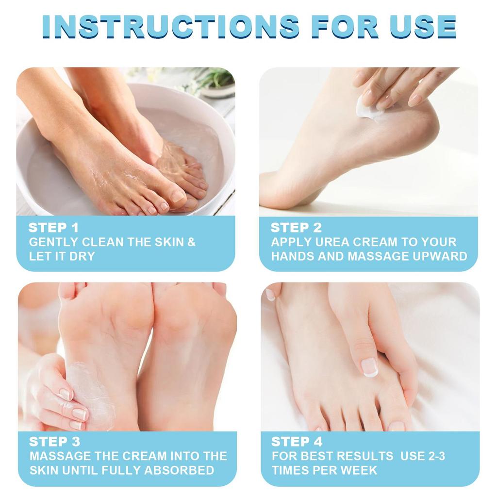40% Urea Cream+2% Salicylic Acid, For Very Dry Heel And Hand, With Vitamin E, Exfoliating And Moisturizes & Smooths-200G
